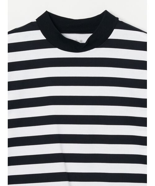 three dots / スリードッツ Tシャツ | Big stripe puff s/s tee | 詳細2
