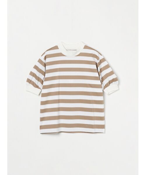 Big stripe puff s/s tee （Tシャツ）｜three dots / スリードッツ