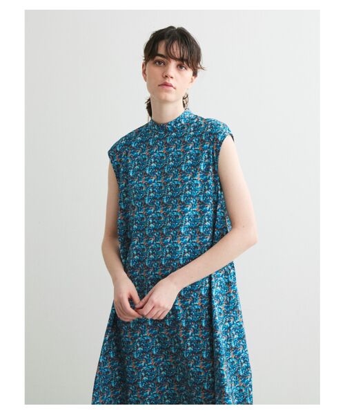 three dots / スリードッツ ドレス | Blue marble dress | 詳細6