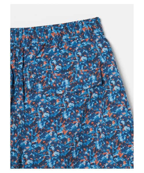 three dots / スリードッツ その他パンツ | Unisex blue marble shorts | 詳細4
