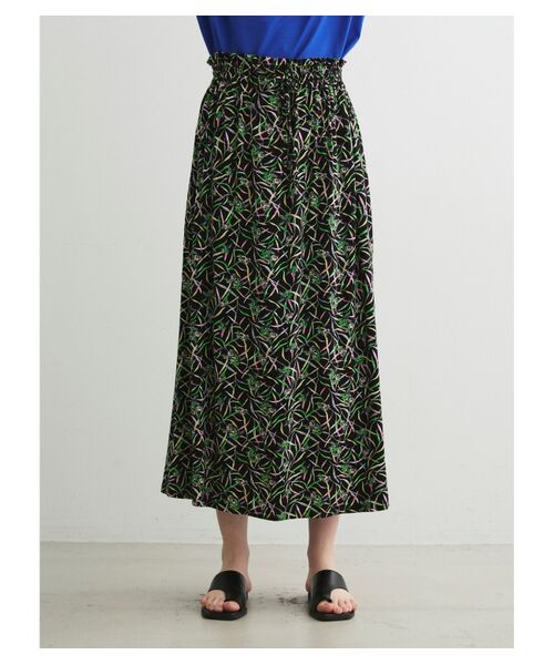 three dots / スリードッツ スカート | Rayon jersey midi skirt | 詳細9