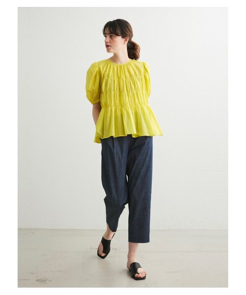 three dots / スリードッツ その他トップス | Cotton loan shirling top | 詳細10