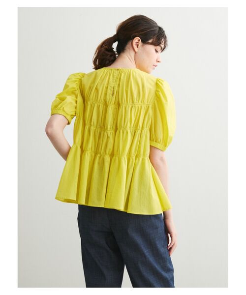 three dots / スリードッツ その他トップス | Cotton loan shirling top | 詳細7
