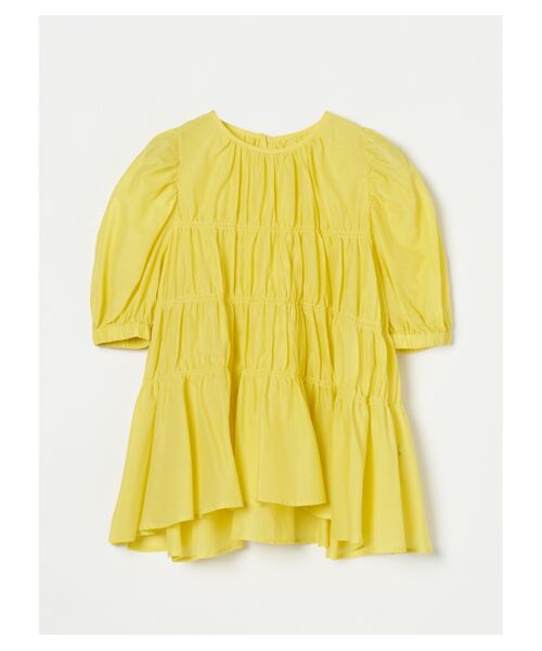 three dots / スリードッツ その他トップス | Cotton loan shirling top（yellow）