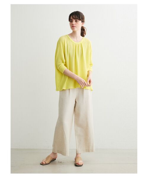 セール】 Weekend dress crepe gauze tee （Tシャツ）｜three dots