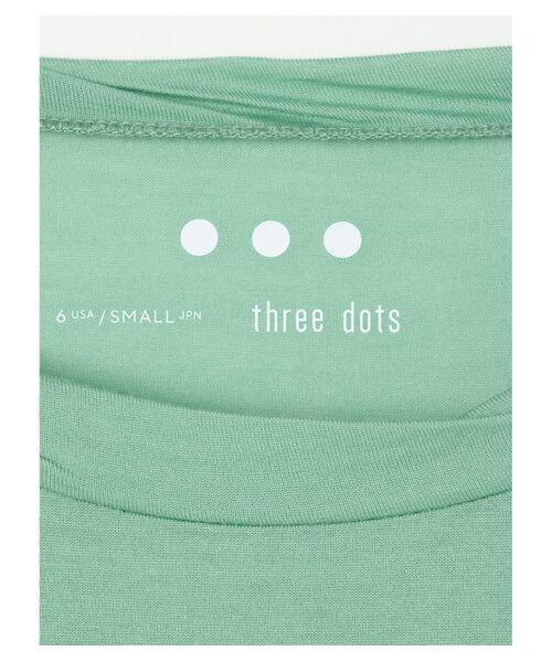 three dots / スリードッツ Tシャツ | Smilecotton weekend s/s tee | 詳細4