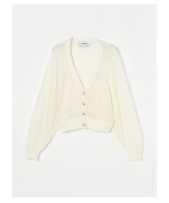 Sheer slub dolman cardigan