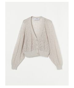 Sheer slub dolman cardigan