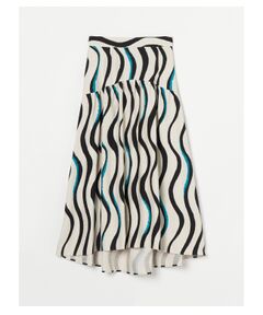 three dots / スリードッツ スカート | Linen rayon skirt