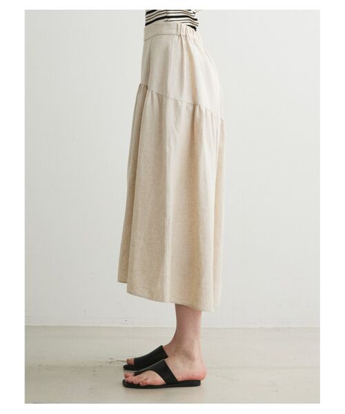 three dots / スリードッツ スカート | Linen rayon skirt | 詳細10