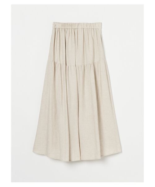 three dots / スリードッツ スカート | Linen rayon skirt | 詳細1