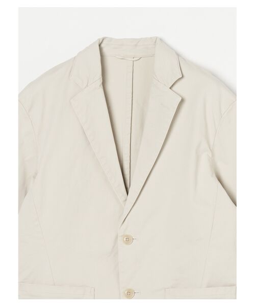 three dots / スリードッツ テーラードジャケット | Men's organic twill 2button 2patch jacket | 詳細2