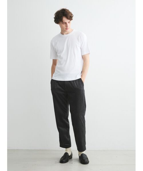 three dots / スリードッツ Tシャツ | Men's Organic cotton knit crew neck T | 詳細10