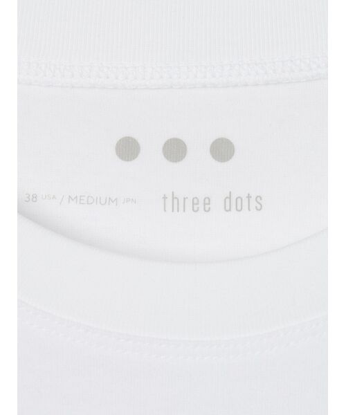 three dots / スリードッツ Tシャツ | Men's Organic cotton knit crew neck T | 詳細5