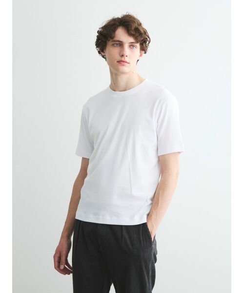 three dots / スリードッツ Tシャツ | Men's Organic cotton knit crew neck T | 詳細6