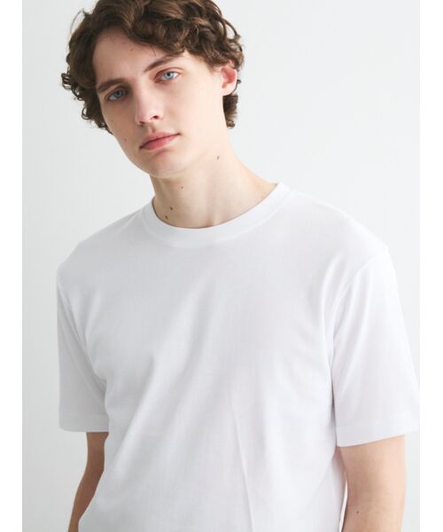 three dots / スリードッツ Tシャツ | Men's Organic cotton knit crew neck T | 詳細8