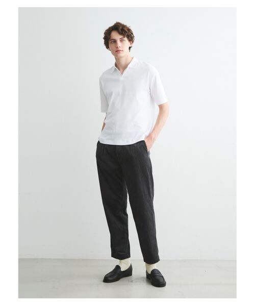 three dots / スリードッツ Tシャツ | Men's Organic cottonknit skipper | 詳細9