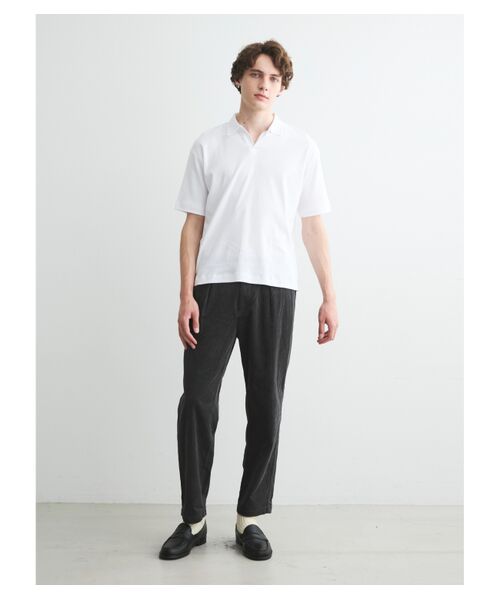 three dots / スリードッツ Tシャツ | Men's Organic cottonknit skipper | 詳細10
