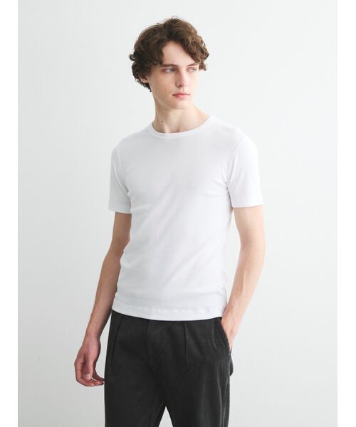 three dots / スリードッツ Tシャツ | Men's Organic cotton knit New Josh | 詳細6