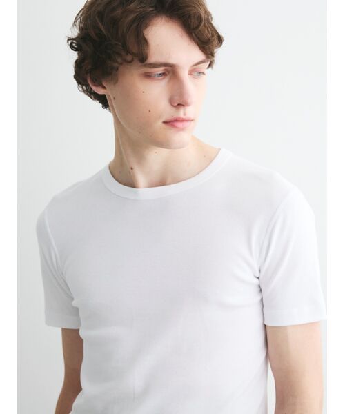 three dots / スリードッツ Tシャツ | Men's Organic cotton knit New Josh | 詳細8