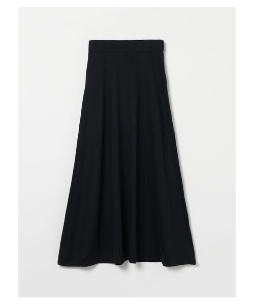 three dots / スリードッツ スカート | Supima cotton aline long skirt | 詳細5