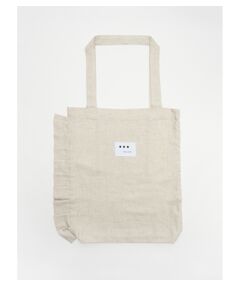 Linen rayon ruffle bag