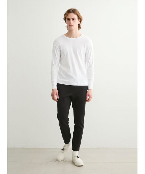 three dots / スリードッツ Tシャツ | Men's organic cotton knit crew | 詳細10