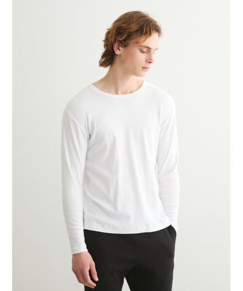 three dots / スリードッツ Tシャツ | Men's organic cotton knit crew | 詳細6