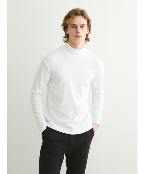 three dots / スリードッツ Tシャツ | Men's organic cotton knit turtle | 詳細7