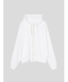 Organic cotton knit zip hoody