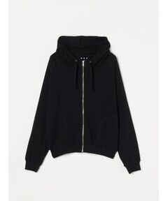 Organic cotton knit zip hoody