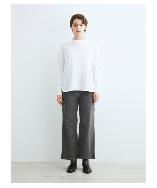 three dots / スリードッツ その他トップス | Smile cotton double gauze stand neck | 詳細10
