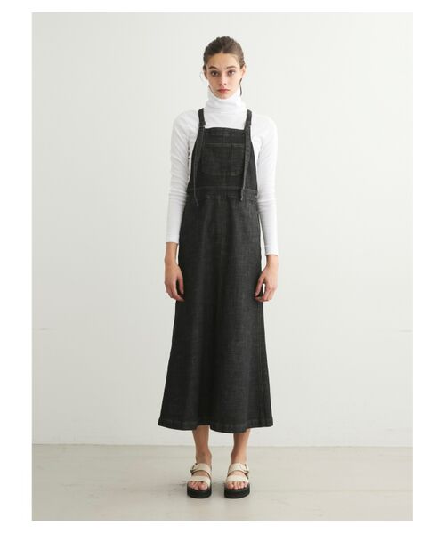 three dots / スリードッツ スカート | Denim jumper skirt | 詳細10