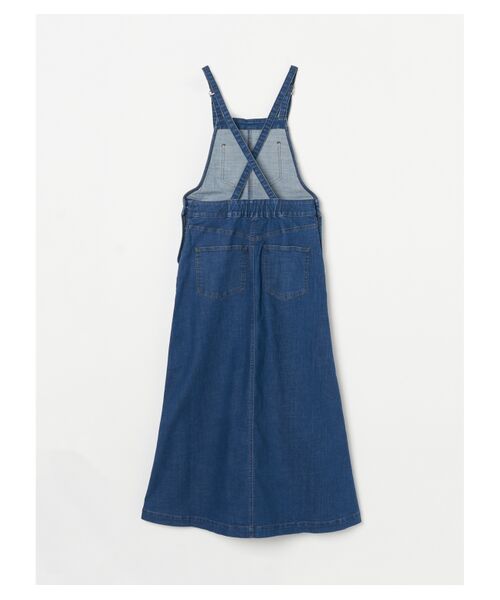 three dots / スリードッツ スカート | Denim jumper skirt | 詳細2