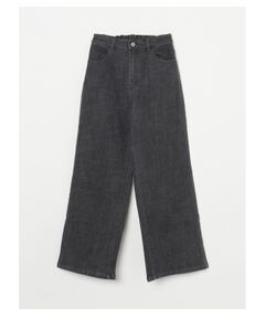 Denim straight pant