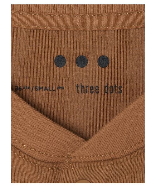 three dots / スリードッツ カーディガン・ボレロ | Light weight cardboard  snap cardigan | 詳細3