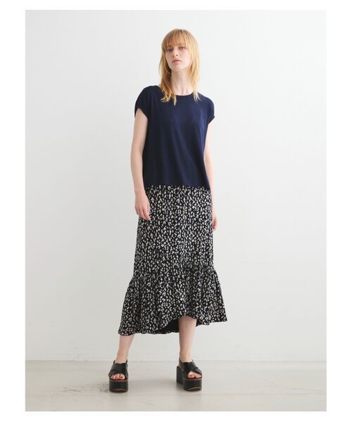 three dots / スリードッツ スカート | Travel line midi skirt | 詳細8