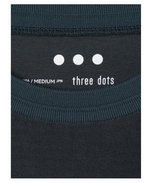 three dots / スリードッツ Tシャツ | Men's high gauge clearpile crew | 詳細3