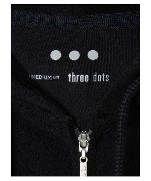 three dots / スリードッツ パーカー | Men's high gauge clearpile zip hoodie | 詳細5