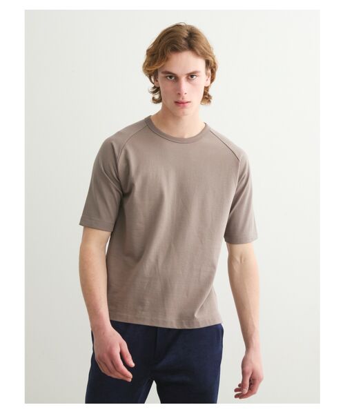 three dots / スリードッツ Tシャツ | Men's spain pima fleece raglan tee | 詳細6