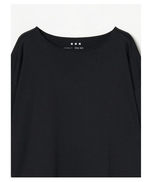 three dots / スリードッツ その他トップス | Classy suvin tee 3/4slv boatneck | 詳細2