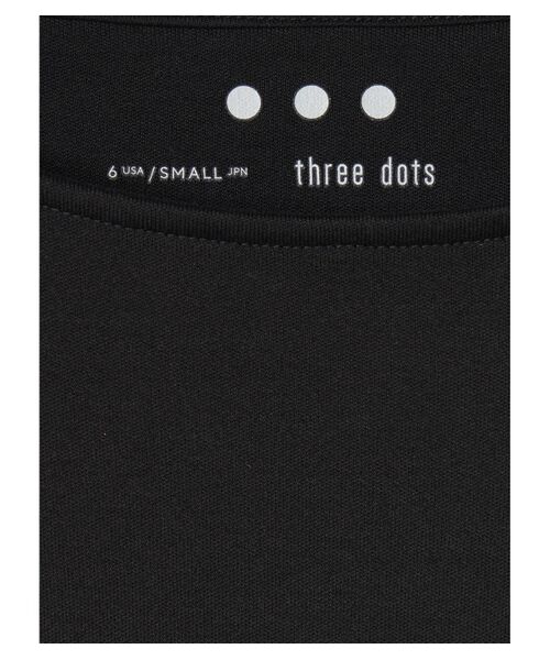 three dots / スリードッツ その他トップス | Classy suvin tee 3/4slv boatneck | 詳細4