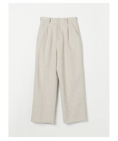 Cotton tweed center press pant