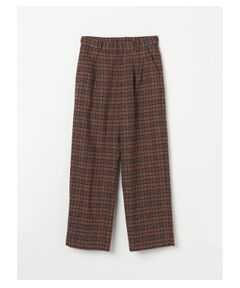 Cotton tweed center press pant