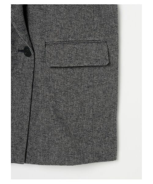 three dots / スリードッツ テーラードジャケット | Cotton tweed jacket | 詳細5
