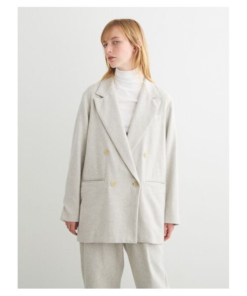 セール】 Cotton tweed jacket （テーラードジャケット）｜three dots