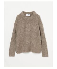 Curly boucle boxy pullover