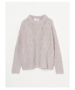 Curly boucle boxy pullover