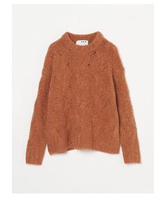 Curly boucle boxy pullover