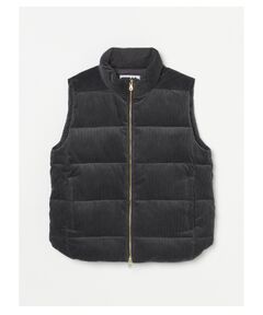 three dots / スリードッツ その他アウター | Men's corduroy down vest